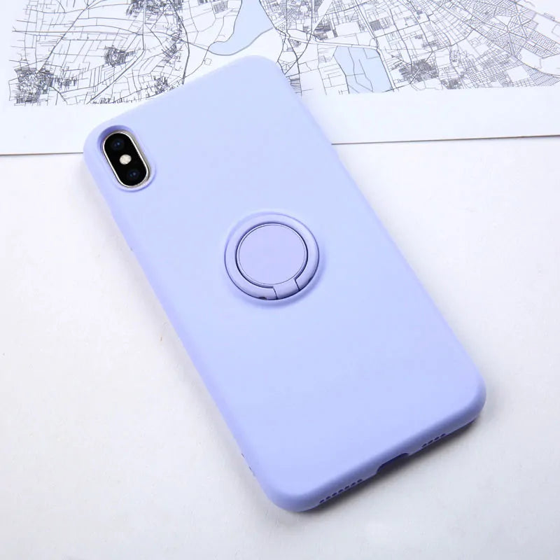 Luxury Soft Liquid Silicone Case For iPhone