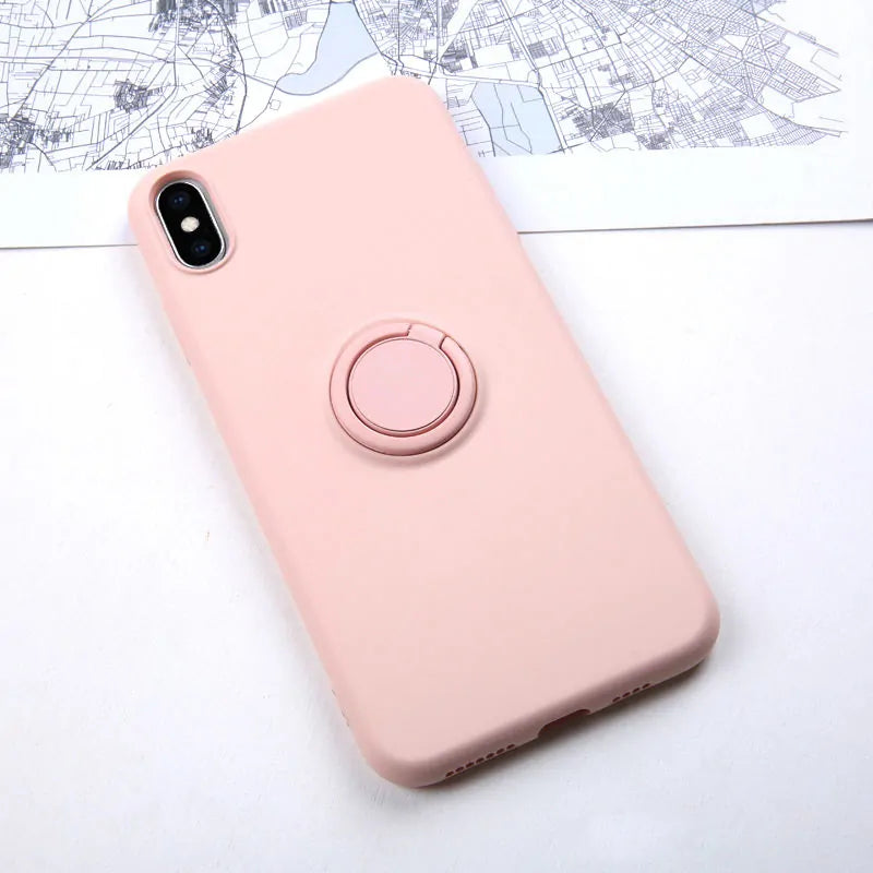 Luxury Soft Liquid Silicone Case For iPhone