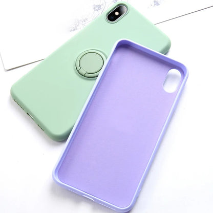 Luxury Soft Liquid Silicone Case For iPhone