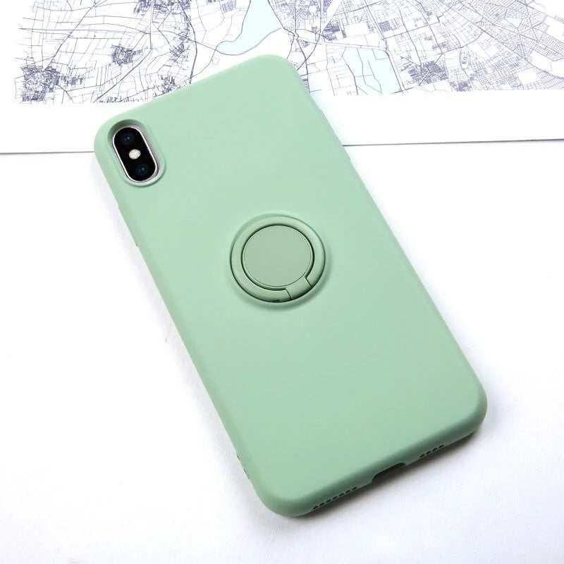 Luxury Soft Liquid Silicone Case For iPhone